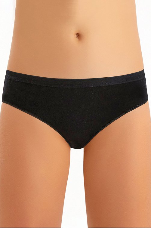 Трусики школьниц Трусы для девочки Baykar 6624124 черный купить оптом в HappyWear.ru
