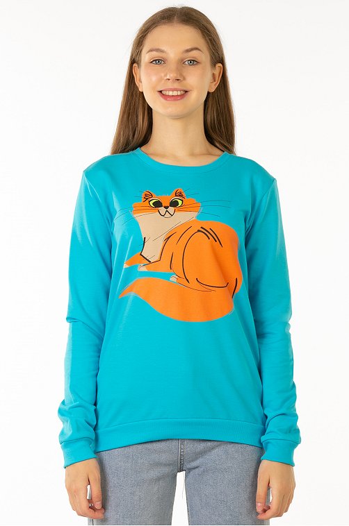 Свитшот для девочки из футера двухнитки Baby Style