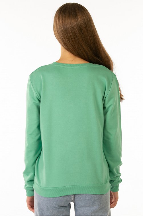 Свитшот для девочки из футера двухнитки Baby Style