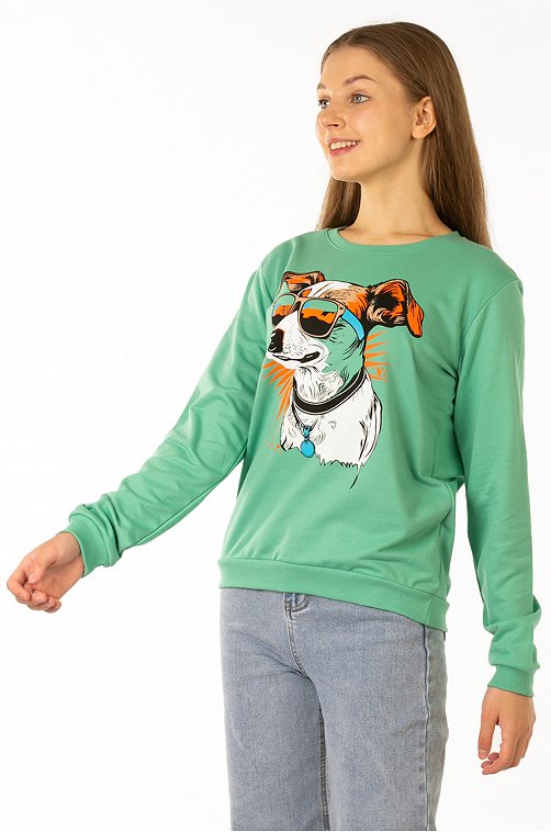 Свитшот для девочки из футера двухнитки Baby Style