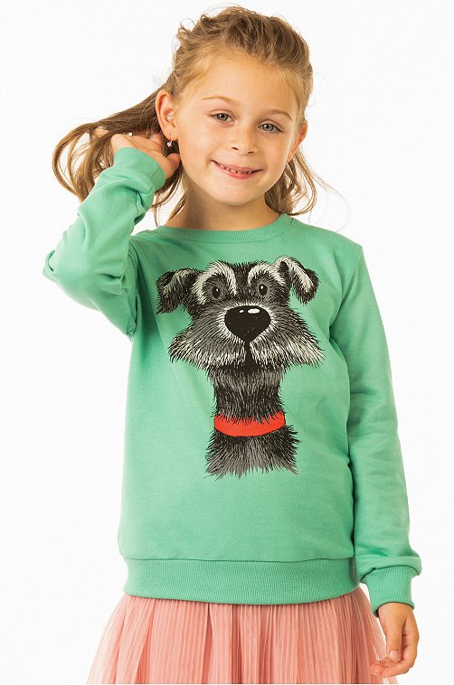 Свитшот для девочки из футера двухнитки Baby Style