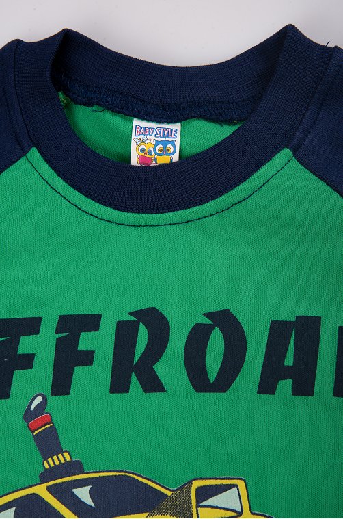 Свитшот из футера для мальчика Baby Style