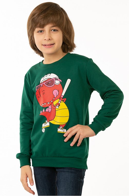 Свитшот для мальчика из футера двухнитки Baby Style