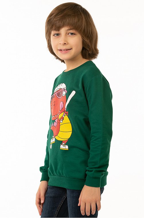 Свитшот для мальчика из футера двухнитки Baby Style