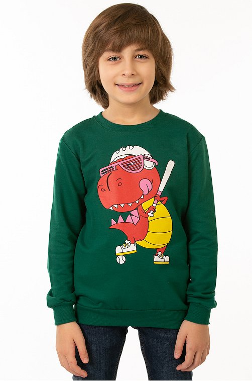 Свитшот для мальчика из футера двухнитки Baby Style