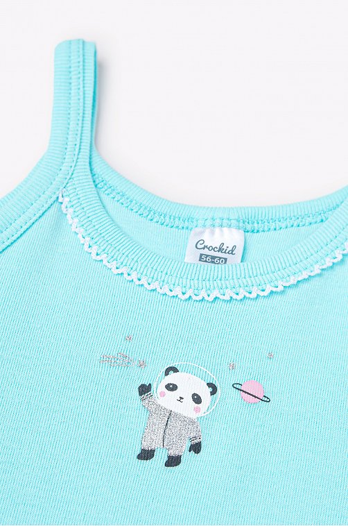 Майка на бретелях для девочки Crockid