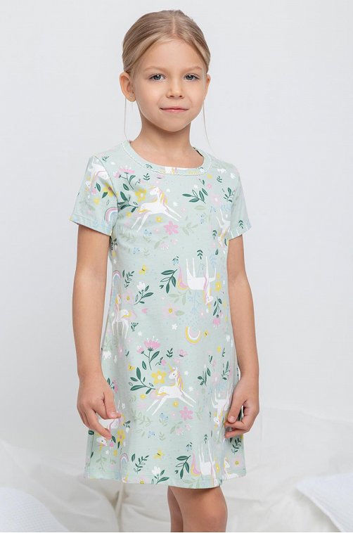 Сорочка для девочки из мягкого натурального хлопка Crockid