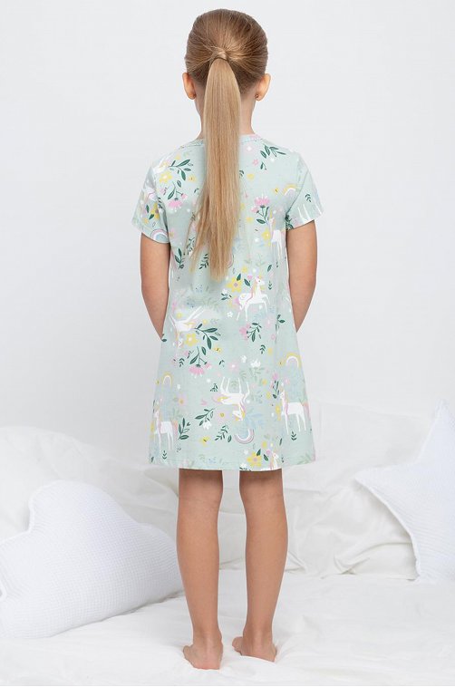 Сорочка для девочки из мягкого натурального хлопка Crockid