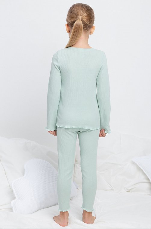 Хлопковая пижама для девочки Crockid