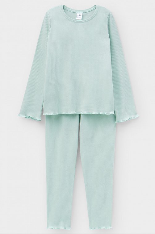 Хлопковая пижама для девочки Crockid