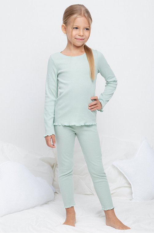 Хлопковая пижама для девочки Crockid