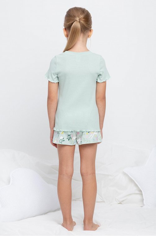 Пижама из рибаны для девочки Crockid