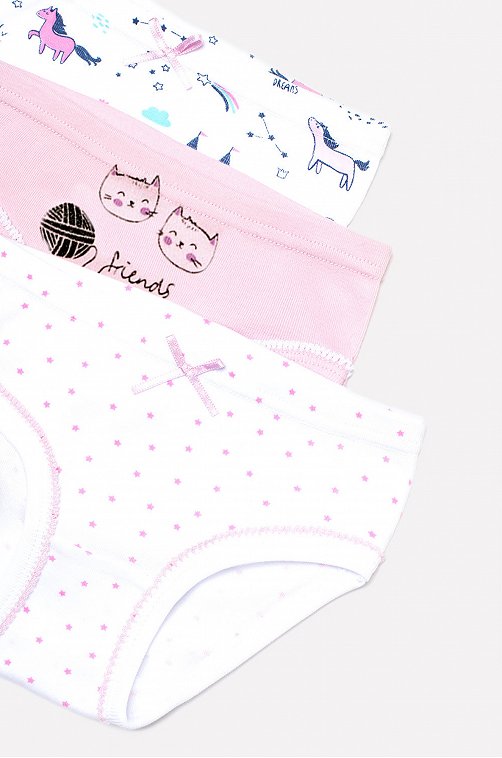 Трусы для девочки 3шт. Crockid