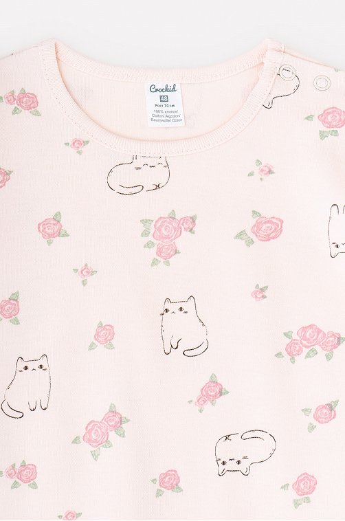 Футболка для девочки Crockid