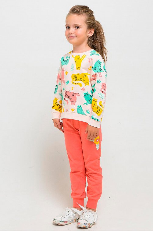 Джемпер для девочки Crockid 6630018 мультиколор купить оптом в HappyWear.ru