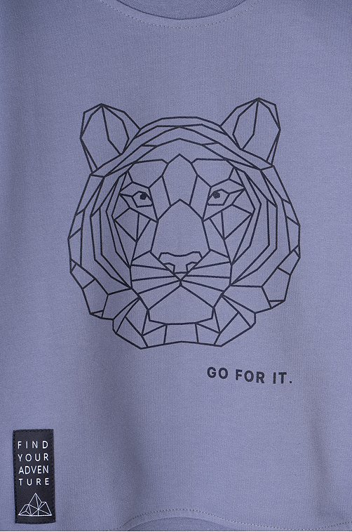 Джемпер для мальчика из петельчатого футера Crockid