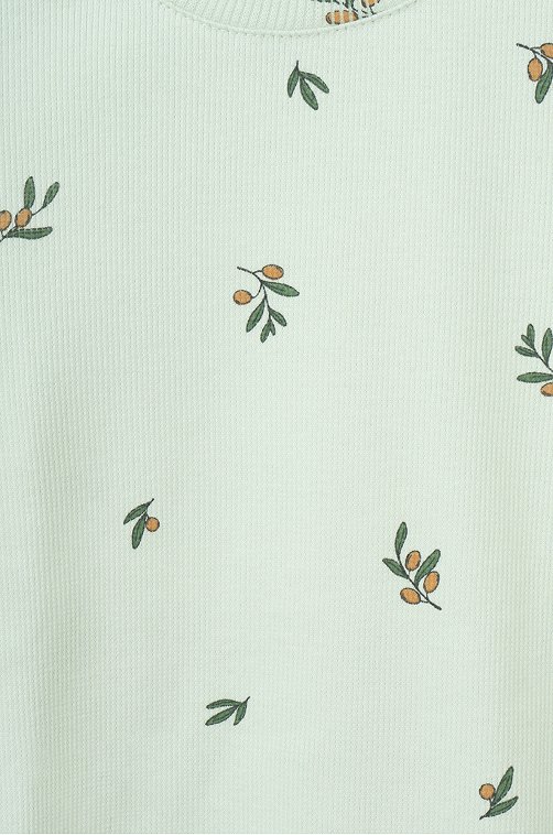 Хлопковая футболка для девочки Crockid