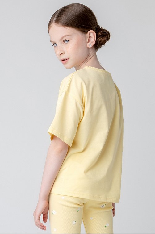 Футболка оверсайз из супрема для девочки Crockid