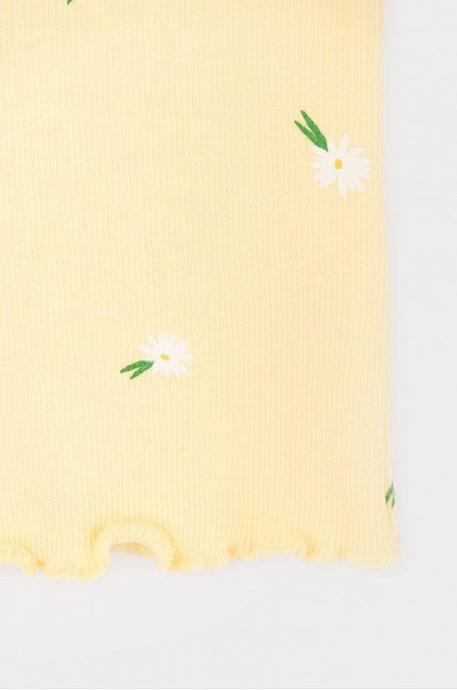 Майка в рубчик из кашкорсе для девочки Crockid