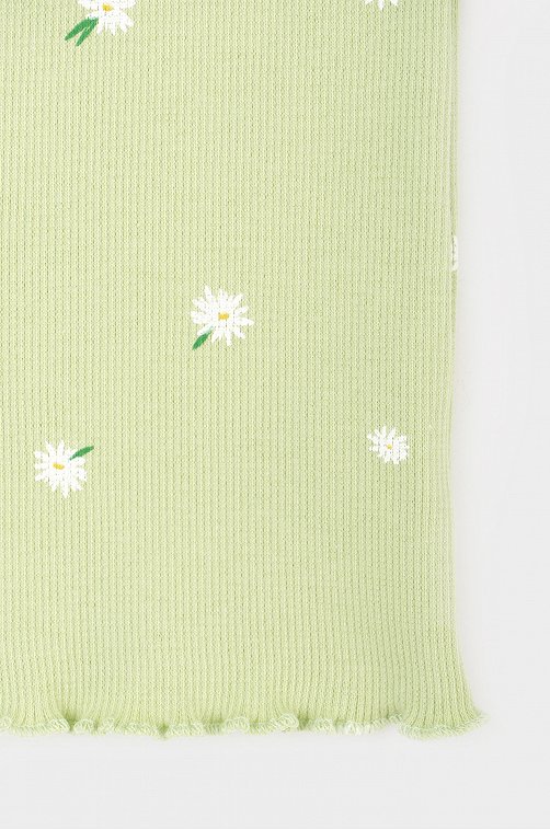 Майка в рубчик из кашкорсе для девочки Crockid