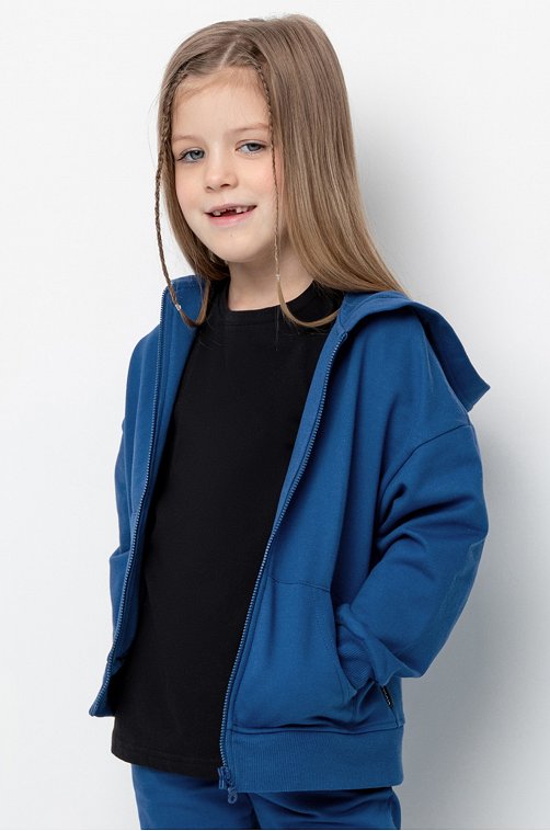 Детская толстовка на молнии из футера Crockid