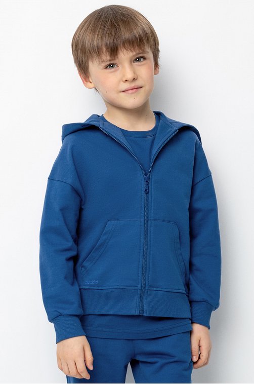 Детская толстовка на молнии из футера Crockid
