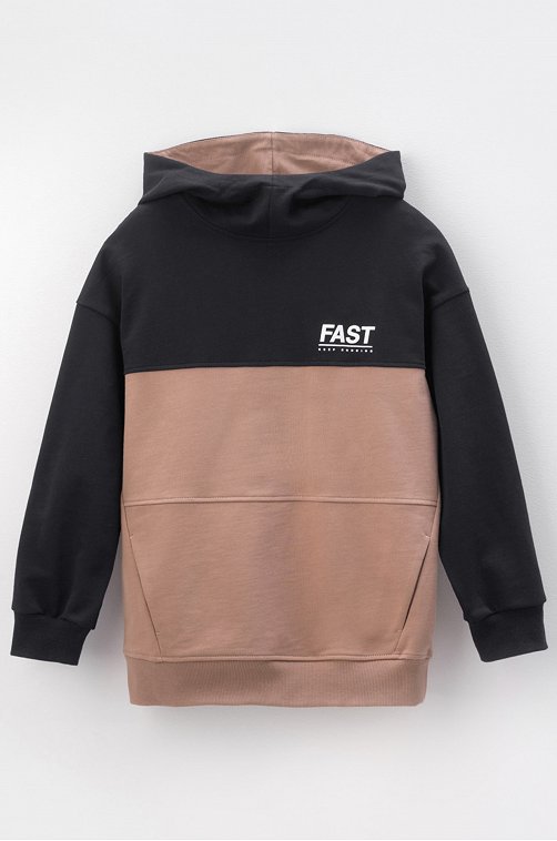 Толстовка для мальчика из футера с начесом Crockid