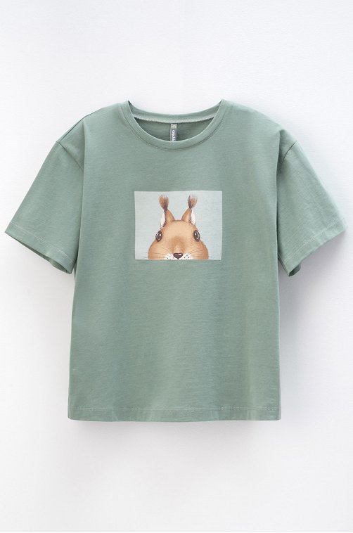 Футболка для девочки из супрема Crockid