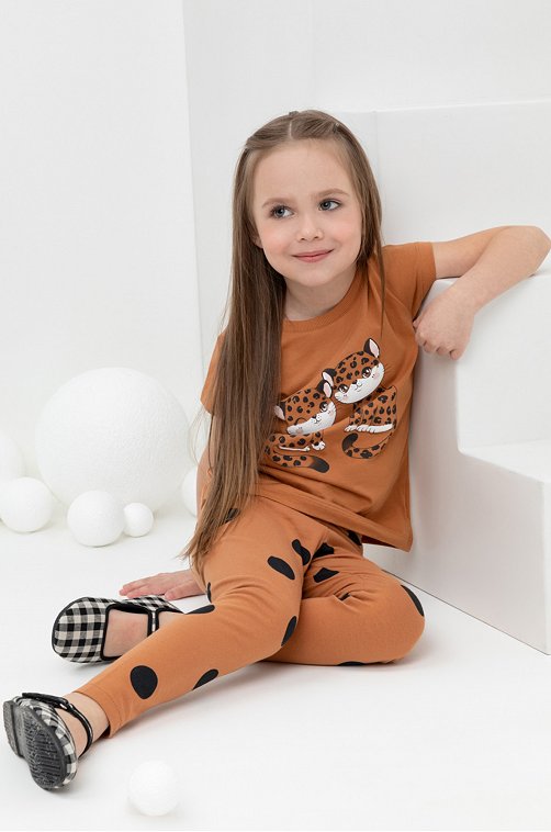 Футболка для девочки из супрема Crockid