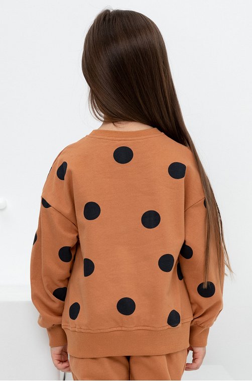 Джемпер из футера с начесом для девочки Crockid