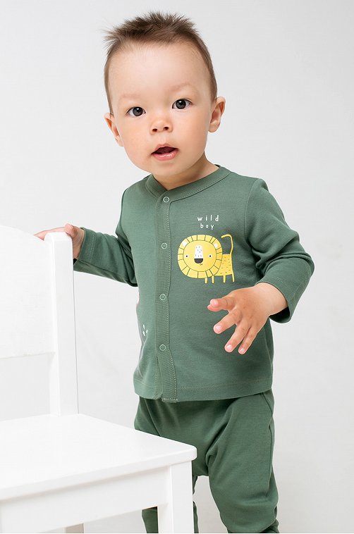 Трикотажные брюки для новорожденных из натурального хлопка Crockid