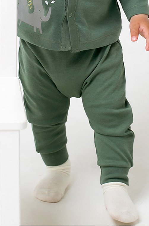 Трикотажные брюки для новорожденных из натурального хлопка Crockid