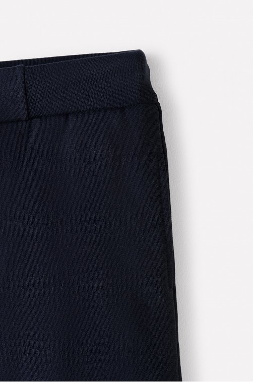 Теплые брюки для девочки из футера трехнитки с начёсом Crockid