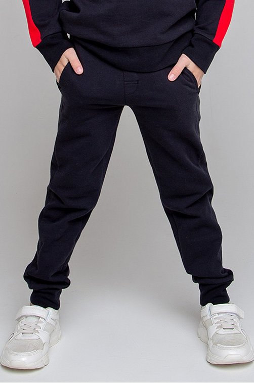 Теплые брюки для мальчика из футера с микроначесом Crockid