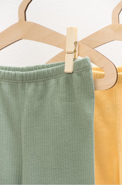 Детские штанишки в рубчик из натурального хлопка 2 шт. Crockid