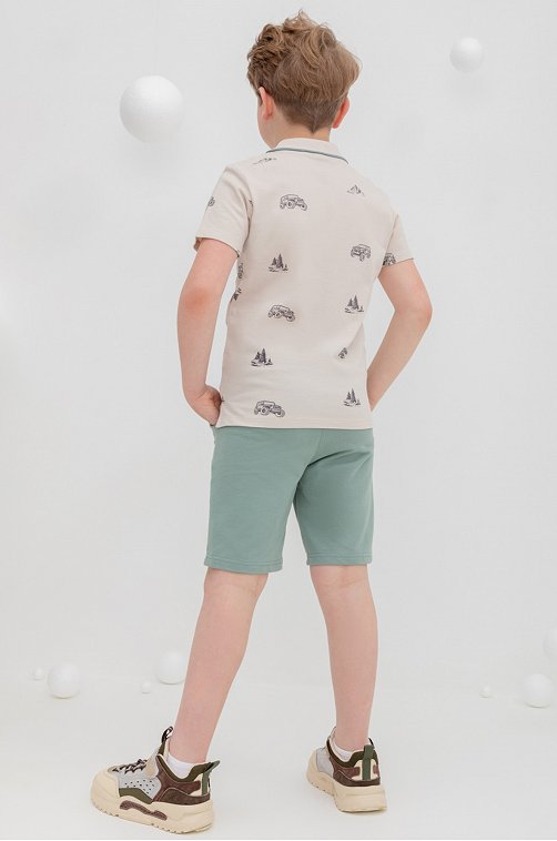 Хлопковые шорты для мальчика из супрема Crockid
