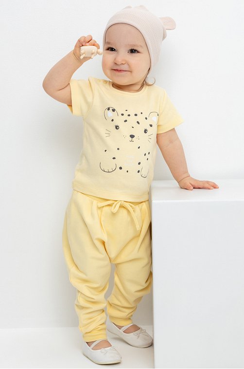 Брюки из петельчатого футера для девочки Crockid