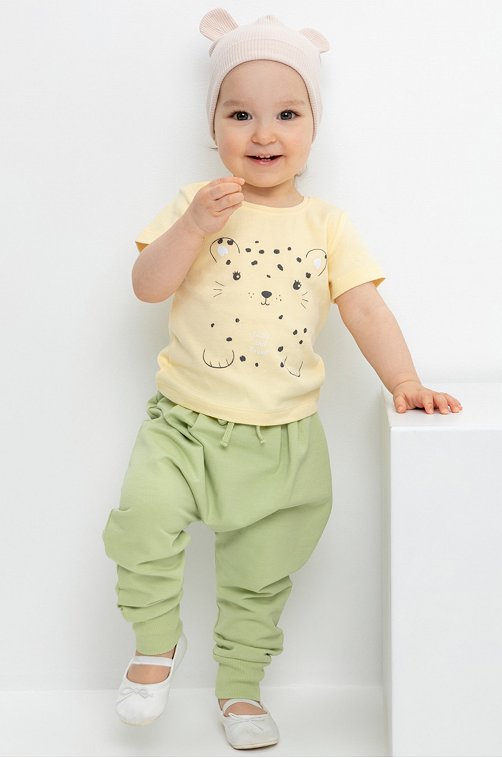 Брюки из петельчатого футера для девочки Crockid