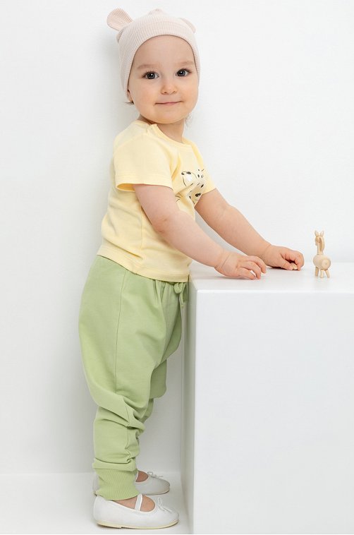 Брюки из петельчатого футера для девочки Crockid