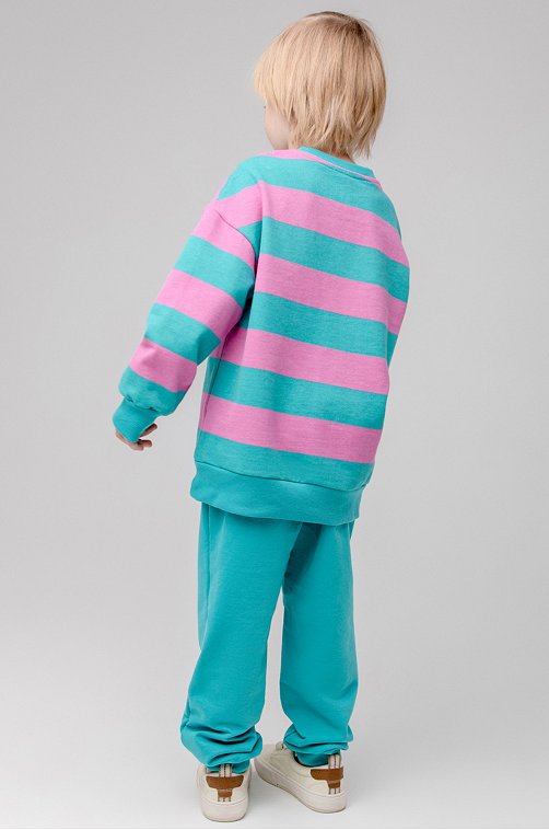 Детские хлопковые брюки из петельчатого футера Crockid