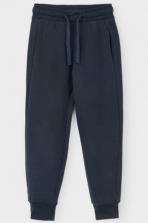 Хлопковые брюки из петельчатого футера для мальчика Crockid