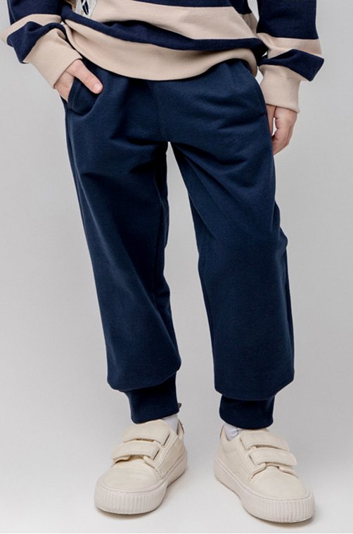 Хлопковые брюки из петельчатого футера для мальчика Crockid