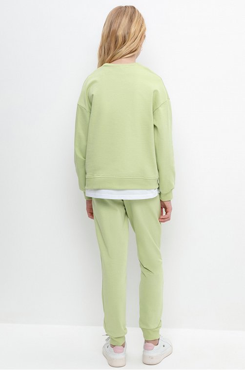 Брюки из петельчатого футера для девочки Crockid