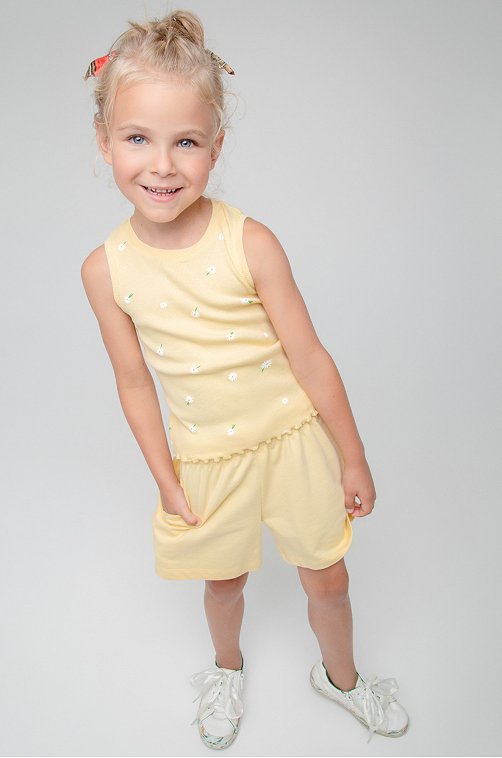 Шорты из петельчатого футера для девочки Crockid