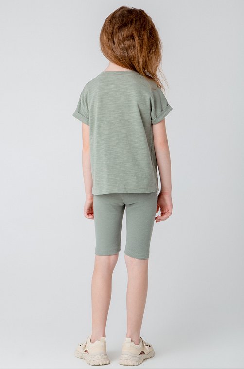 Велосипедки в рубчик из кашкорсе для девочки Crockid