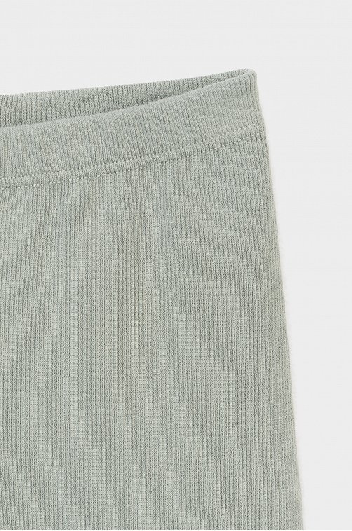 Велосипедки в рубчик из кашкорсе для девочки Crockid