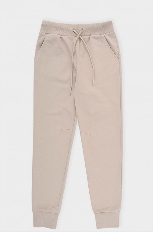 Детские хлопковые брюки из петельчатого футера Crockid