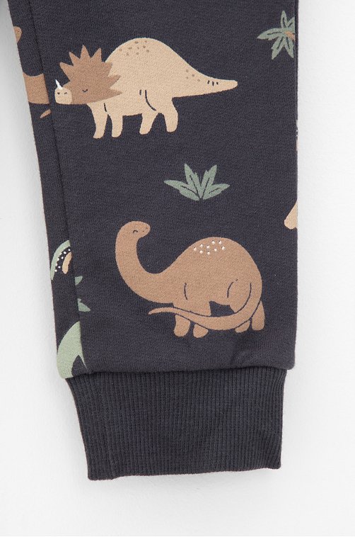 Брюки для мальчика из футера Crockid