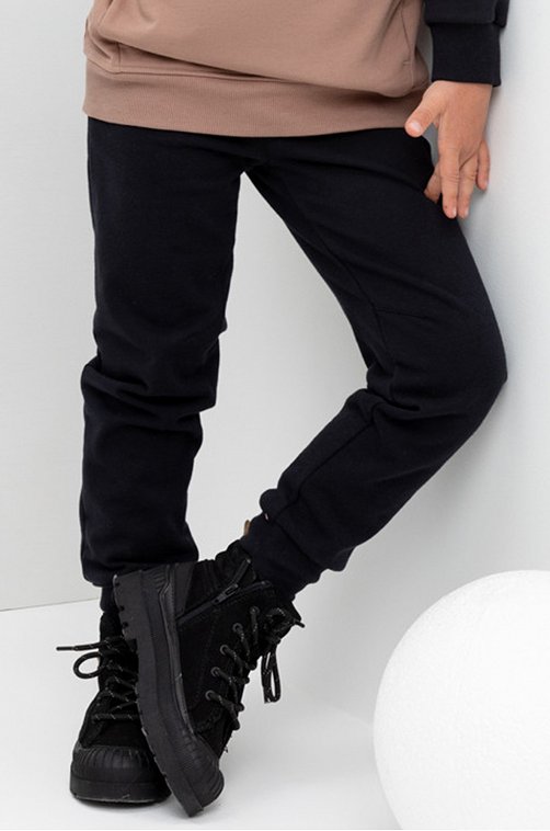 Брюки для мальчика из футера с начесом Crockid