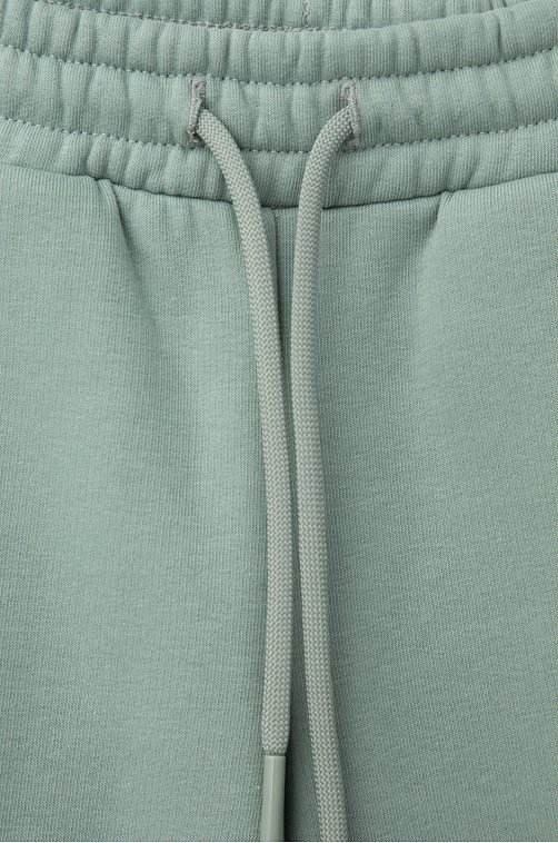 Теплые брюки для девочки из футера с начесом Crockid